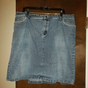 Lane Bryant Blue Jean Skirt